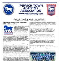 Ipswich Town Academy newsletter February 2016