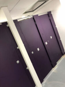 Ivel Valley College female cubicles