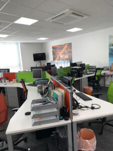 Covid-19 office screens fitted at Activity Superstore