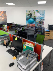 Covid-19 office screens fitted at Activity Superstore