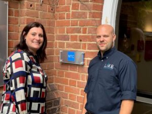 Source One's Lisa Lewis and LIKE Electrical's Ash Brock