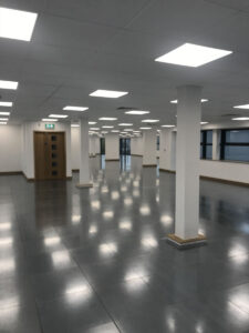 1. Office before works. Blank canvas