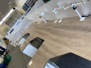 14. Desking and perspex