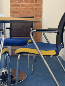 16. Corporate colours to conference seating