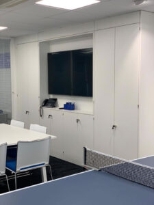18. New boardroom storagewall