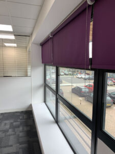 19. Completed blinds to exterior windows