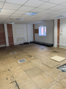 2. Breakout area stripped out