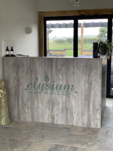 3. New reception unit with logo