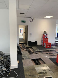 5. New power underneath floor