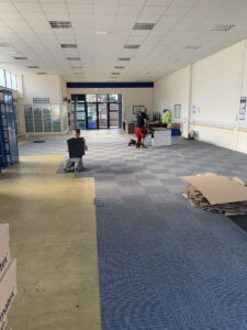 6. New flooring being laid