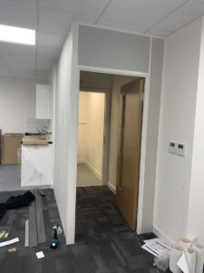 9. Privacy partitioning and new door
