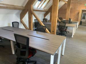 Office desks and chairs fitted in Crewe