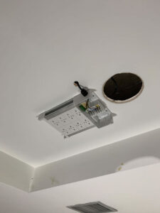 25. New power within suspended ceiling for projectors