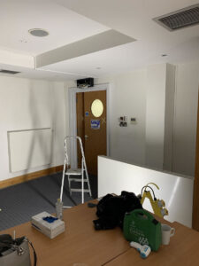 26. Decoration work with woodwork started