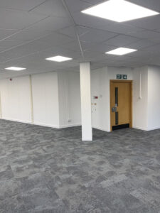 3. Blank office prior to server room build