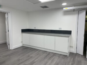 31. Finished worktop area where radiator used to be. New flooring