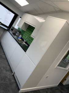 31. Kitchen area in use