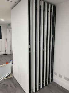 32. Graphic-wrapped bi-fold doors