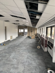 7. New partitions going up