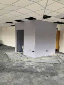 8. Server room boarded