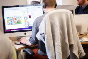 Office desks and chairs