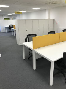 Office desking, chairs and storage