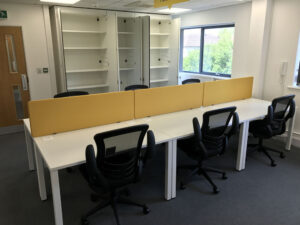 Storage cupboards and desking