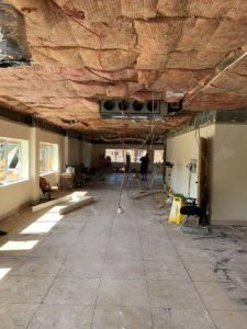 Insulation in ceiling