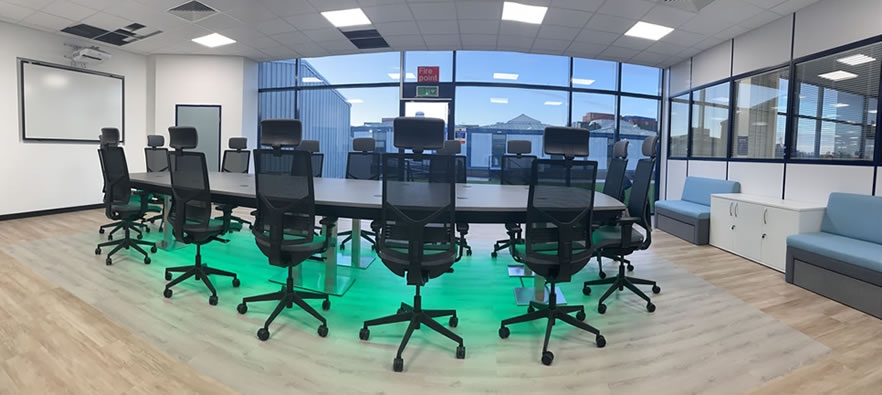 Boardroom refurbishment in Felixstowe for Cogent Technology We work in Colchester and the surrounding north Essex area including Dedham, Wivenhoe, Manningtree, Braintree, Halstead and Clacton-on-Sea. We’re also well placed for projects on the Essex and Suffolk border.