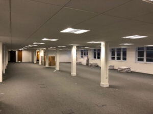 Cleared office before work