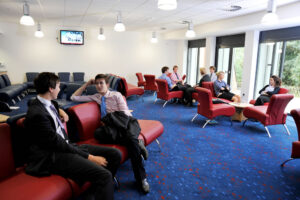 Sixth form common room furniture fit out for Woodbridge School