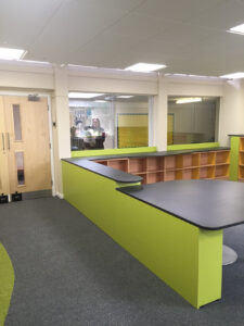 Library storage and carpet