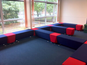 Sixth form soft furniture fit out for Woodbridge School