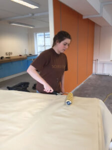 Wall papering by Source One's Chloe