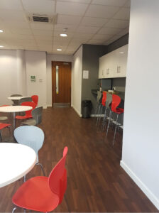 Office dining and meeting space