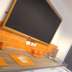 Brightly colour breakout area