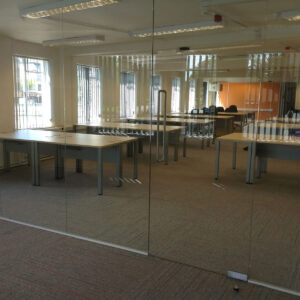 Glass wall prior to manifestations