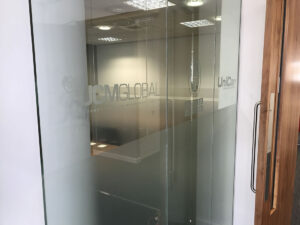 Glass walls with manifestations