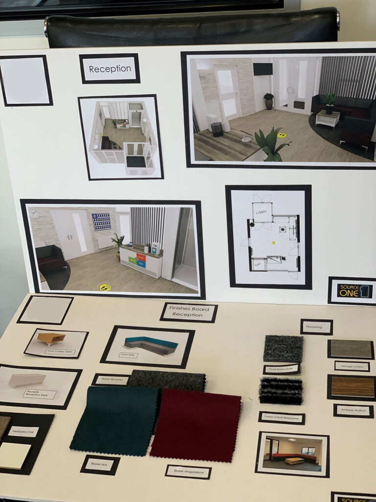 Reception mood board