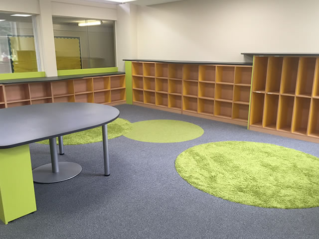 School library furniture fit out, Leagrave Primary School