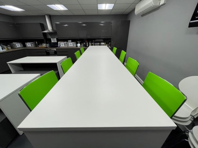 Revitalised office kitchen and breakout area. Sicon, Bury St Edmunds