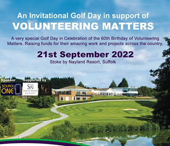 Invitational Golf Day in support of charity Volunteering Matters