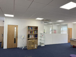 New office partitions