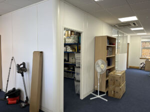 New office partitions