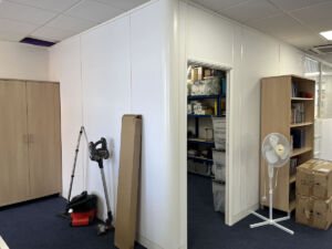 New office partitions