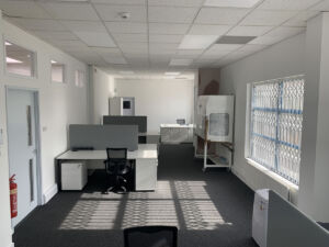 New office space, furniture and flooring