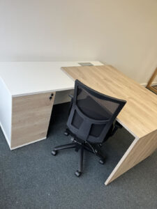 Office desk and chair