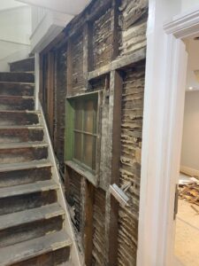 Ground floor - exposed wall