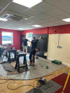 Work in progress. Lindner Prater refurbishment