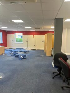 Before work begins. Lindner Prater refurbishment